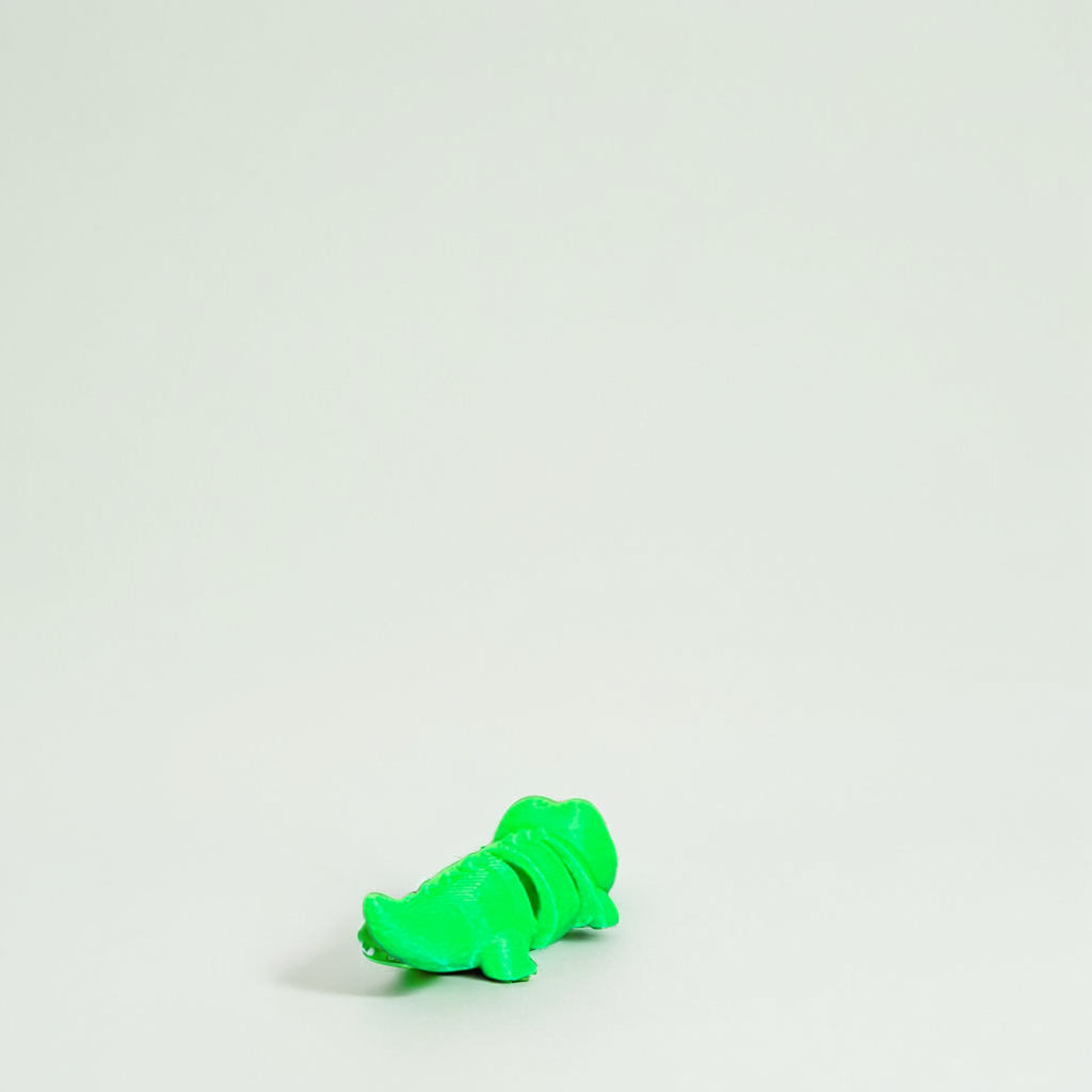 Flexi Crocodille Toy - Back View
