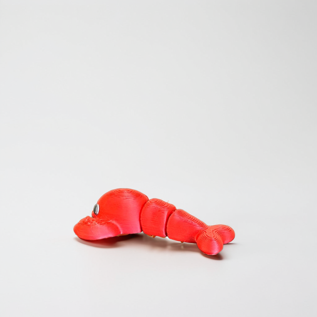 Flexi Lobster Toy Standing - Back View