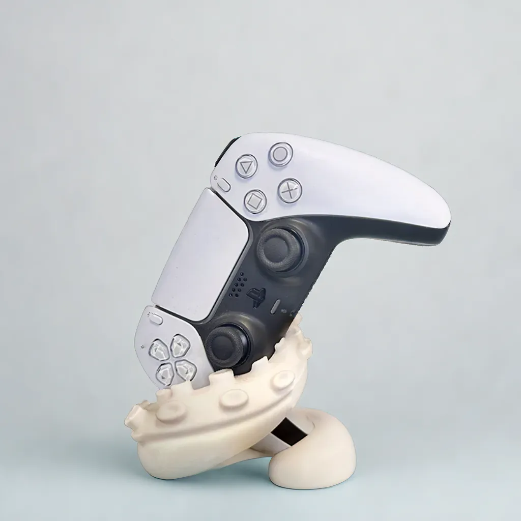 White Tentacle PS5 Controller Stand