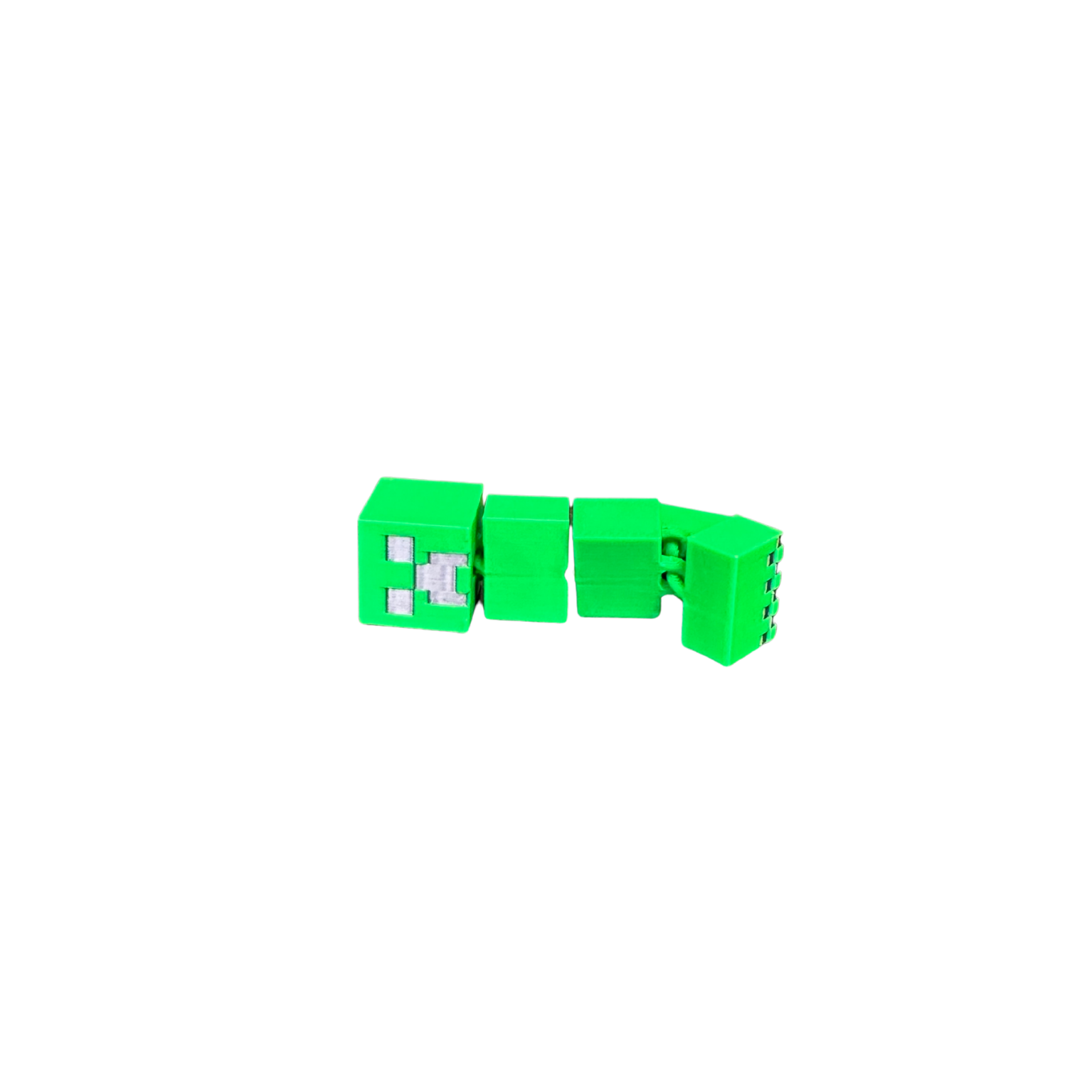 Minecraft Creeper Toy - Lying Side View