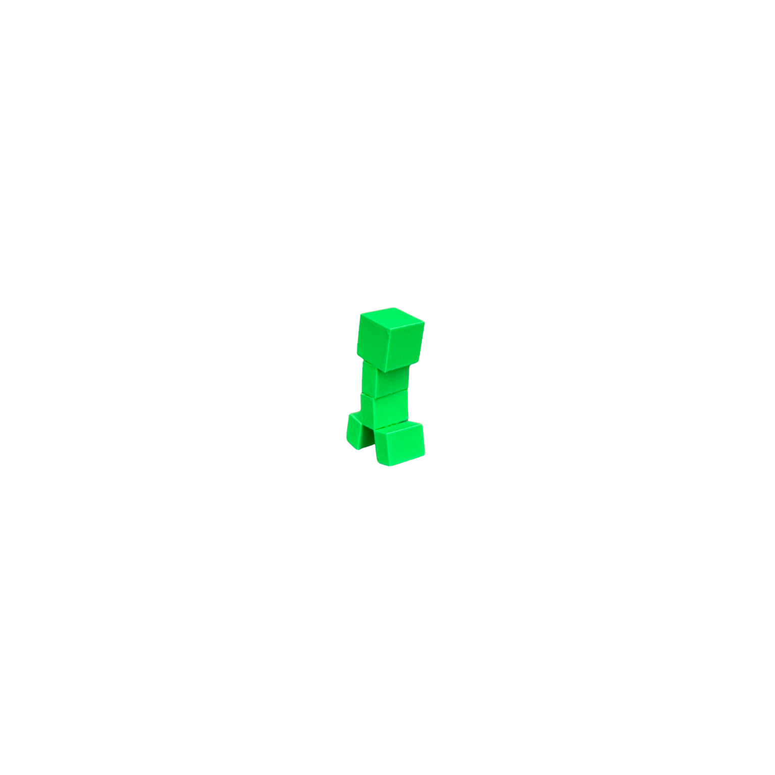 Minecraft Creeper Toy - Back View
