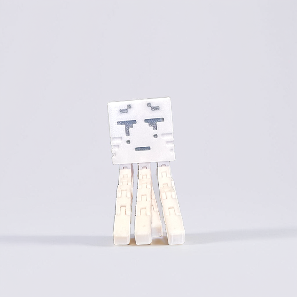 Movable Ghast Figure from Minecraft