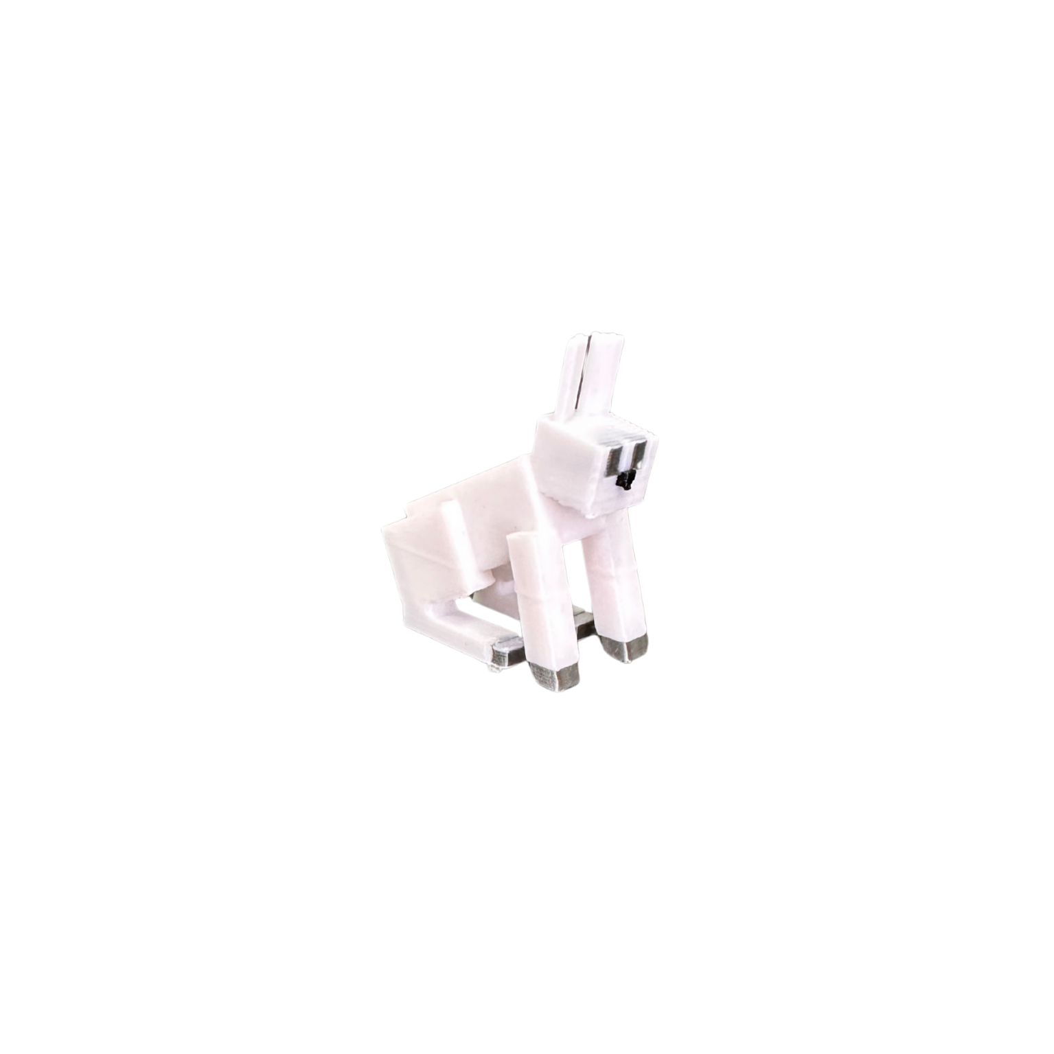Minecraft Rabbit Toy - Lying Side View