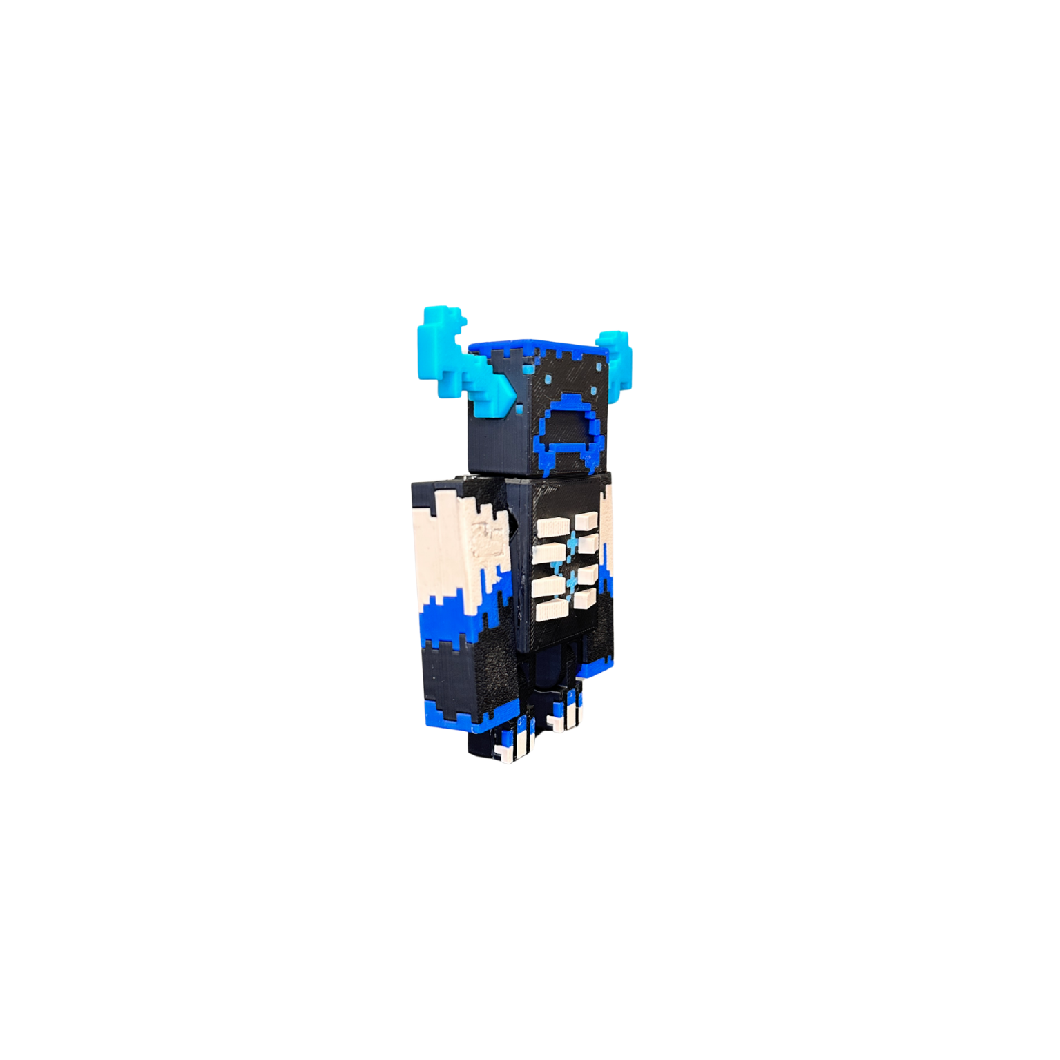Minecraft Warden Toy - Lying Side View