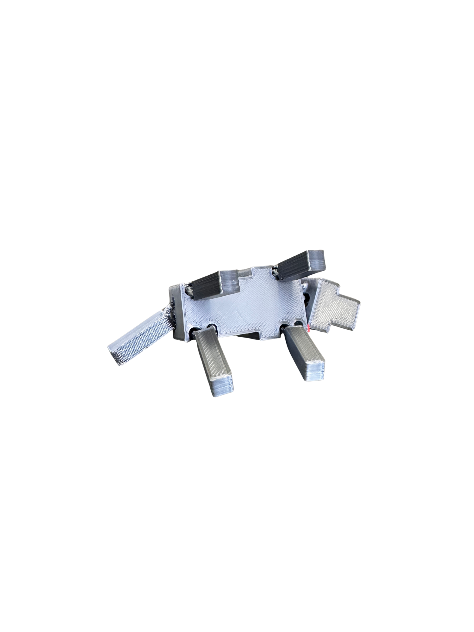 Minecraft Wolf Toy - Back View
