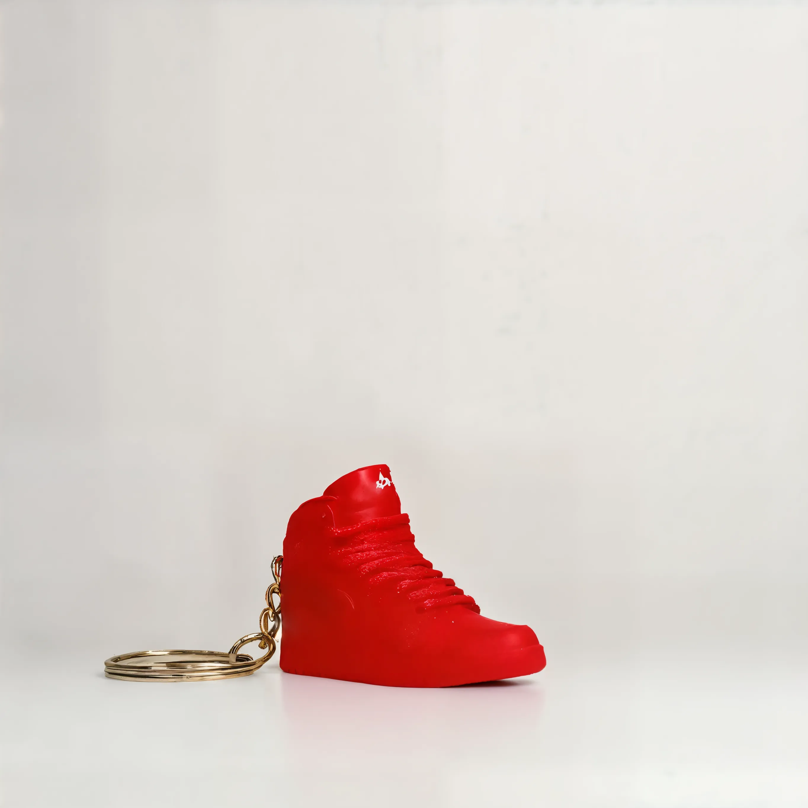 Single MiniSneakers Red Suede - Side View