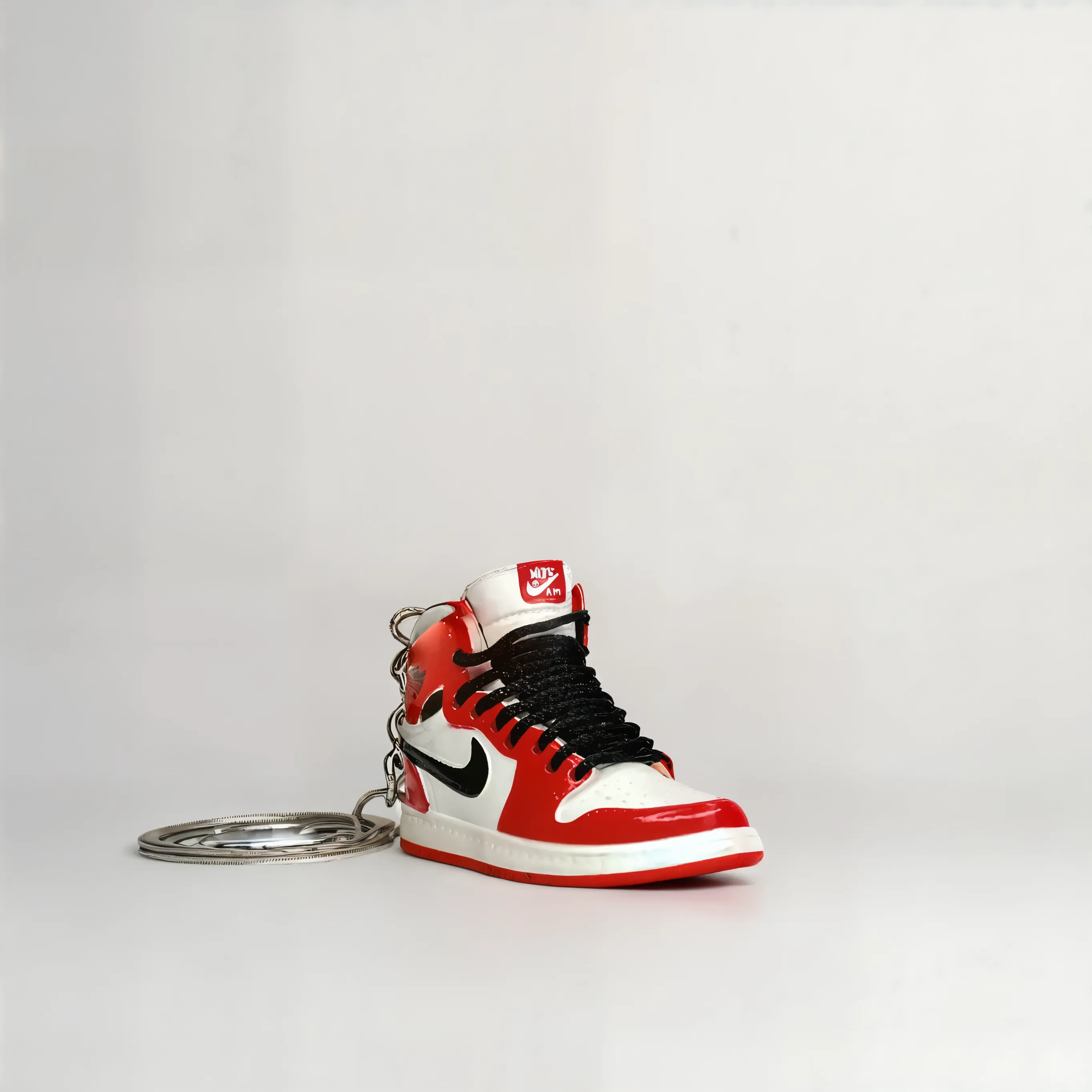 Single MiniSneakers Satin Red - Side View